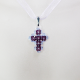 Small Cross - Trina-Violet Organza - 1